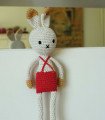Rabbit cuddly toy with crochet