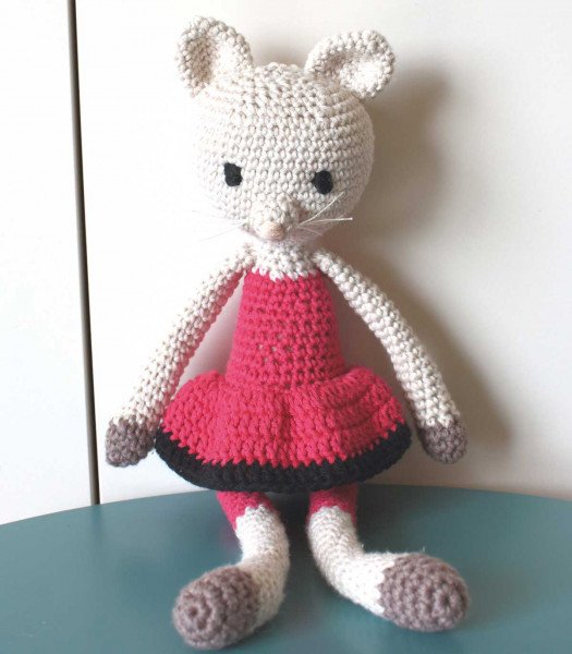 Crochet birth cuddly toy