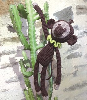 Adorable monkey cuddly toy