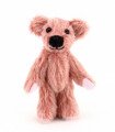 Miniature pink teddy bear