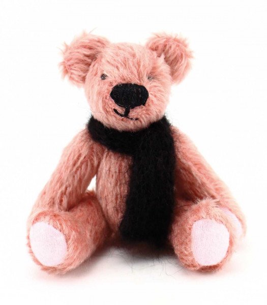 Miniature pink teddy bear