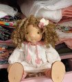 Woolen doll, handmade and organic