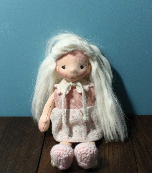 Doll with long angel hair