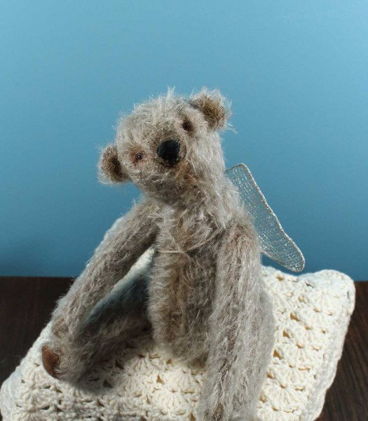 Handmade mohair bear of collection