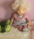 Needle felted art doll
