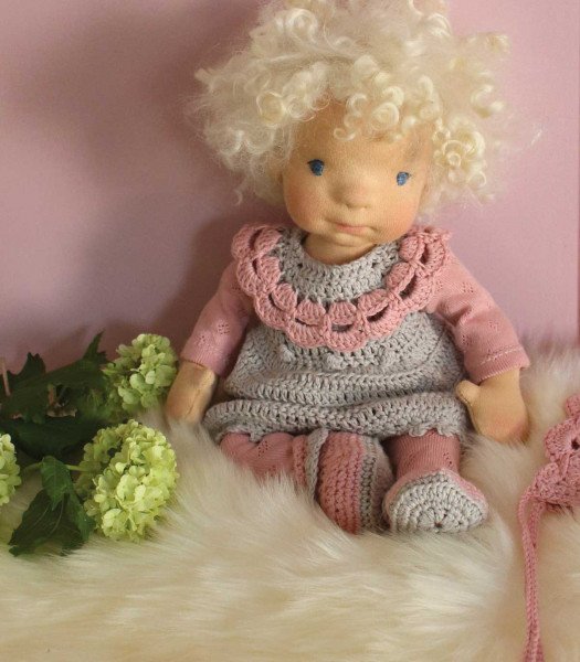 Needle felted art doll