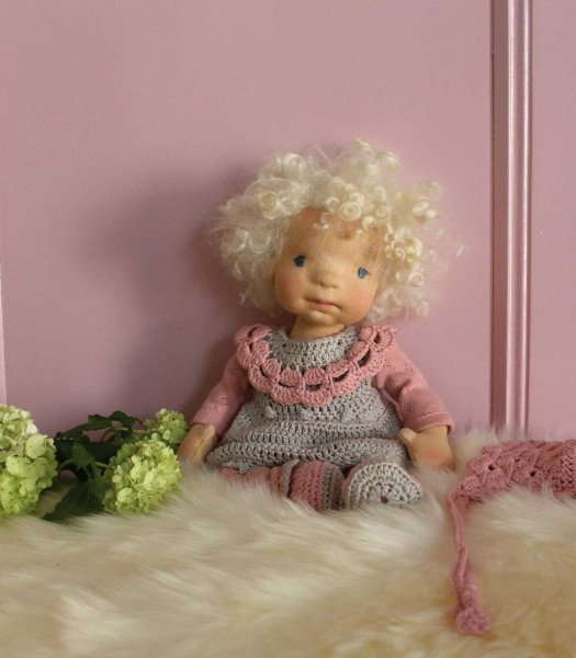 Girl doll entirely handmade