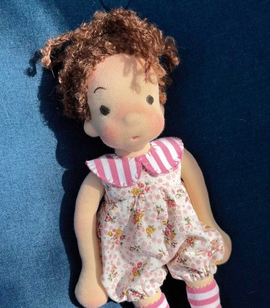 Doll-doudou entirely organic for small children