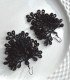 Black micro-hook earrings