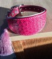 Vegetable-tanned dog collar