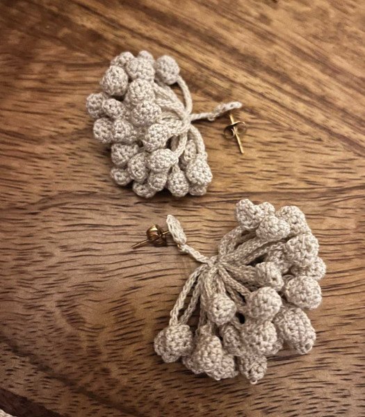 Boucles d'oreilles micro-crochet