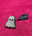 GHOST embroidered brooch